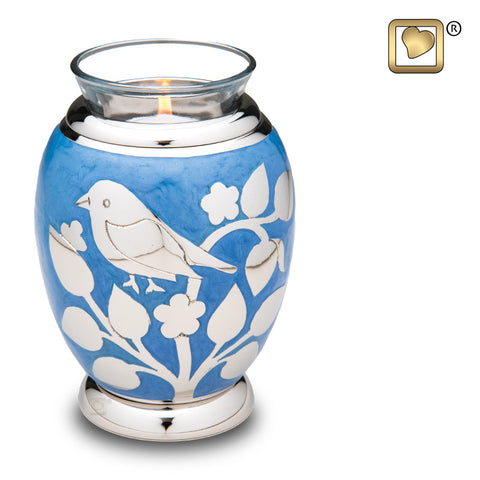 Silver Blessing Birds, Tealight